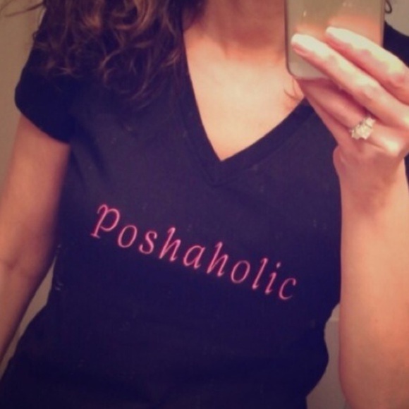 Poshaholic Embroidered T-Shirt. Price Firm. - Picture 3 of 4